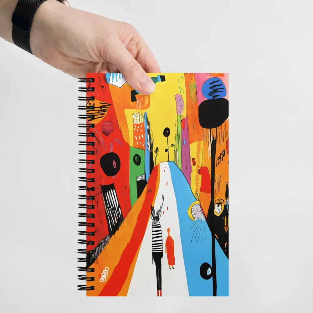 Vibrant Urban Journey | Spiral Notebook