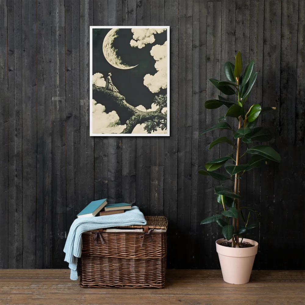 Whispers of the Moon | Canvas with White Frame | 20″×28″