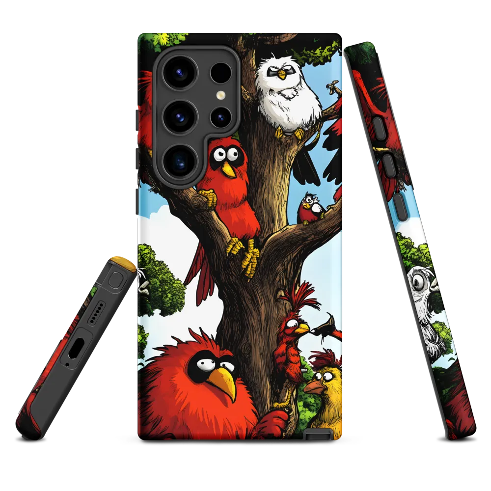 Whimsical Avian Gathering