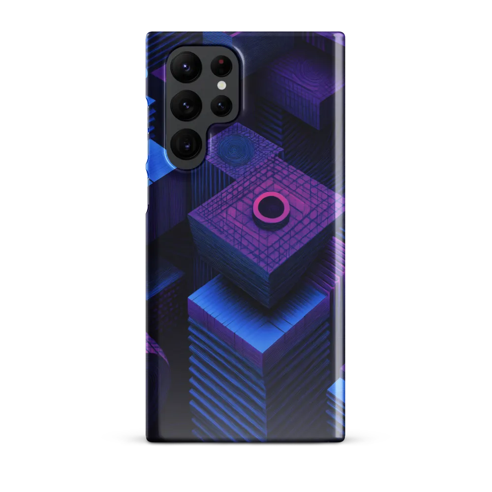 Geometric Dreams in Blue and Purple
