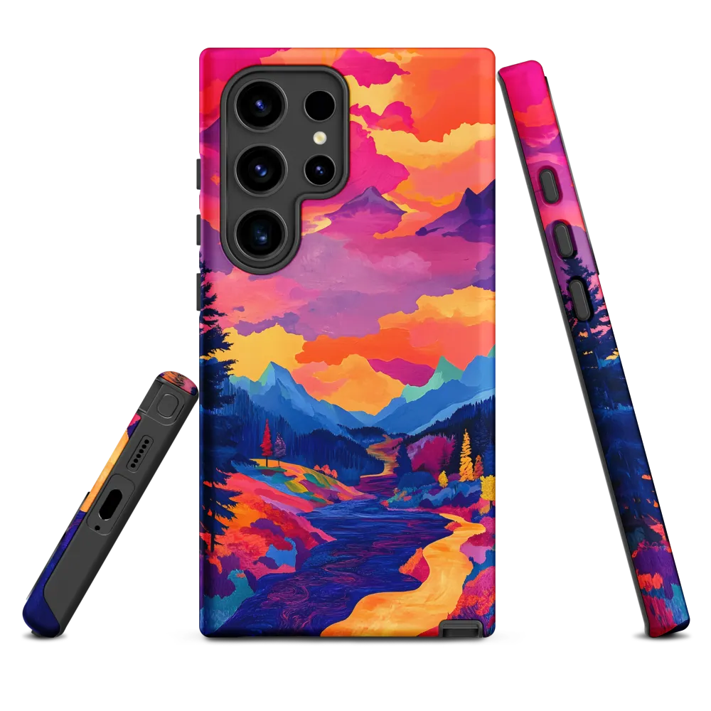 Radiant Serenity: A Surreal Landscape | Phone Case |  S24 Ultra | Tough Case | Matte