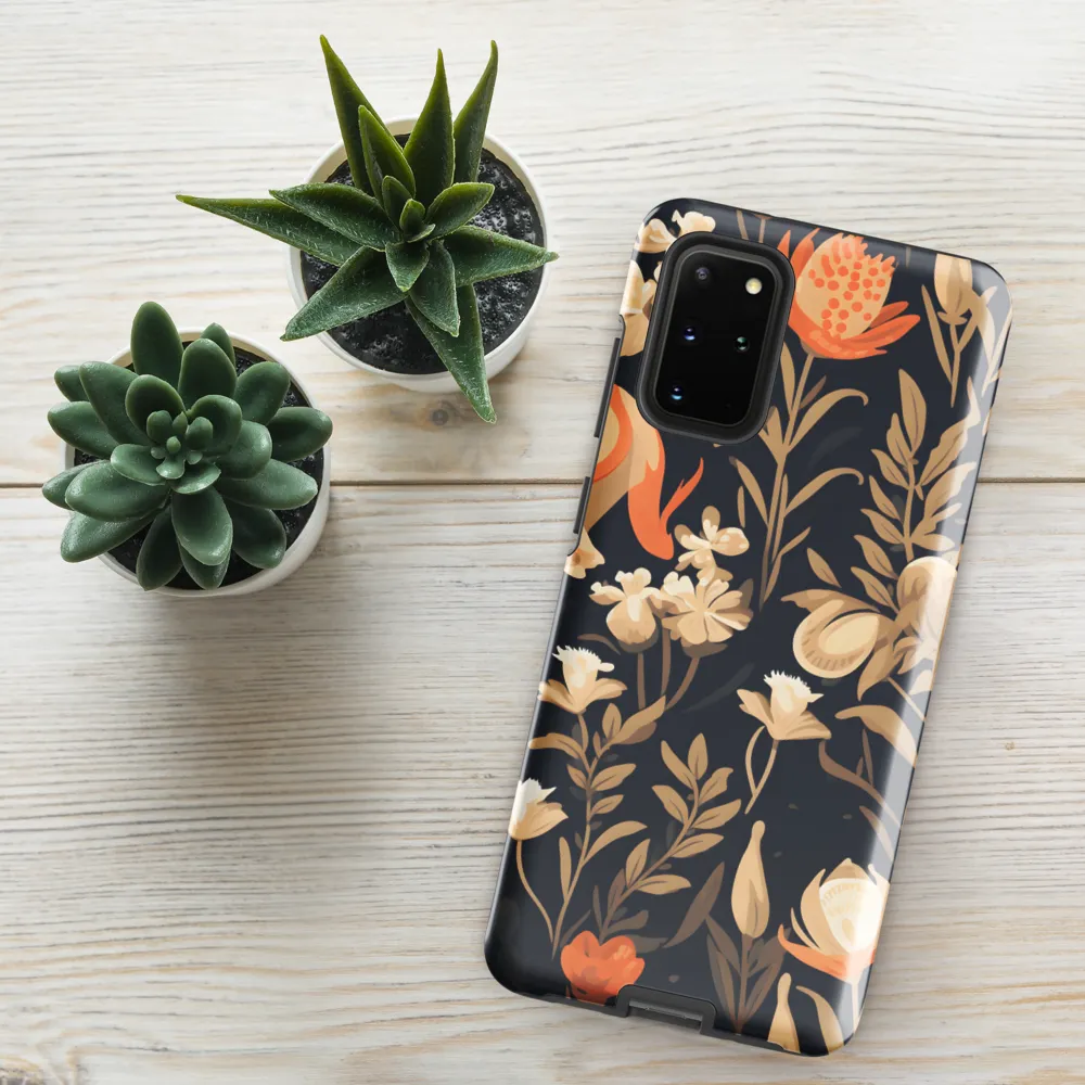 Floral Harmony: A Dance in the Dark