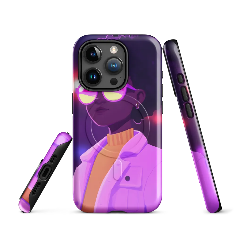 A Vibrant Soul in Shades | Phone Case |  15 Pro | MagSafe® Tough Case | Glossy