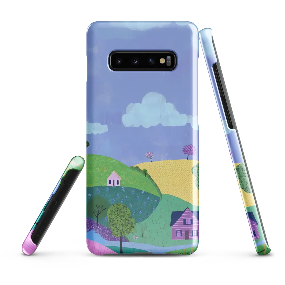 Whimsical Hills and Quaint Homes | Phone Case |  S10 Plus | Snap Case | Glossy