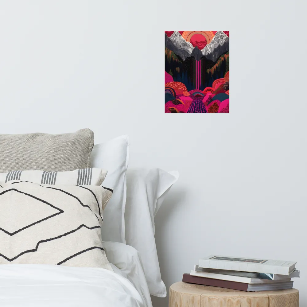 Ethereal Cascade: A Surreal Landscape | Poster | 11″×14″