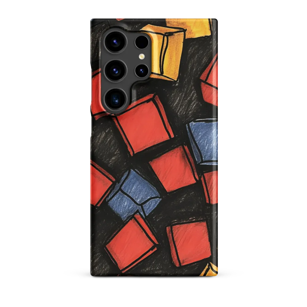 Vibrant Geometry in Motion | Phone Case |  S24 Ultra | Snap Case | Matte