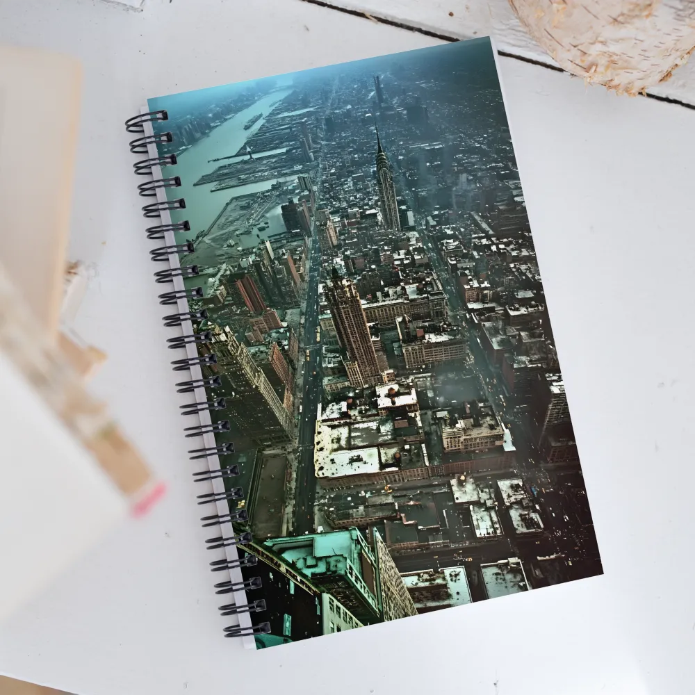 Aerial Symphony of Urban Life | Spiral Notebook