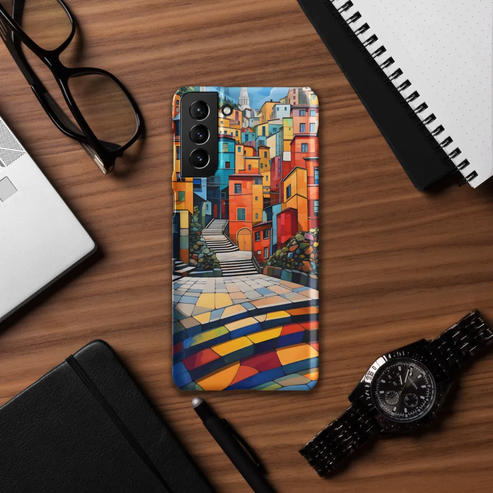 Vibrant Village: A Cubist Journey
