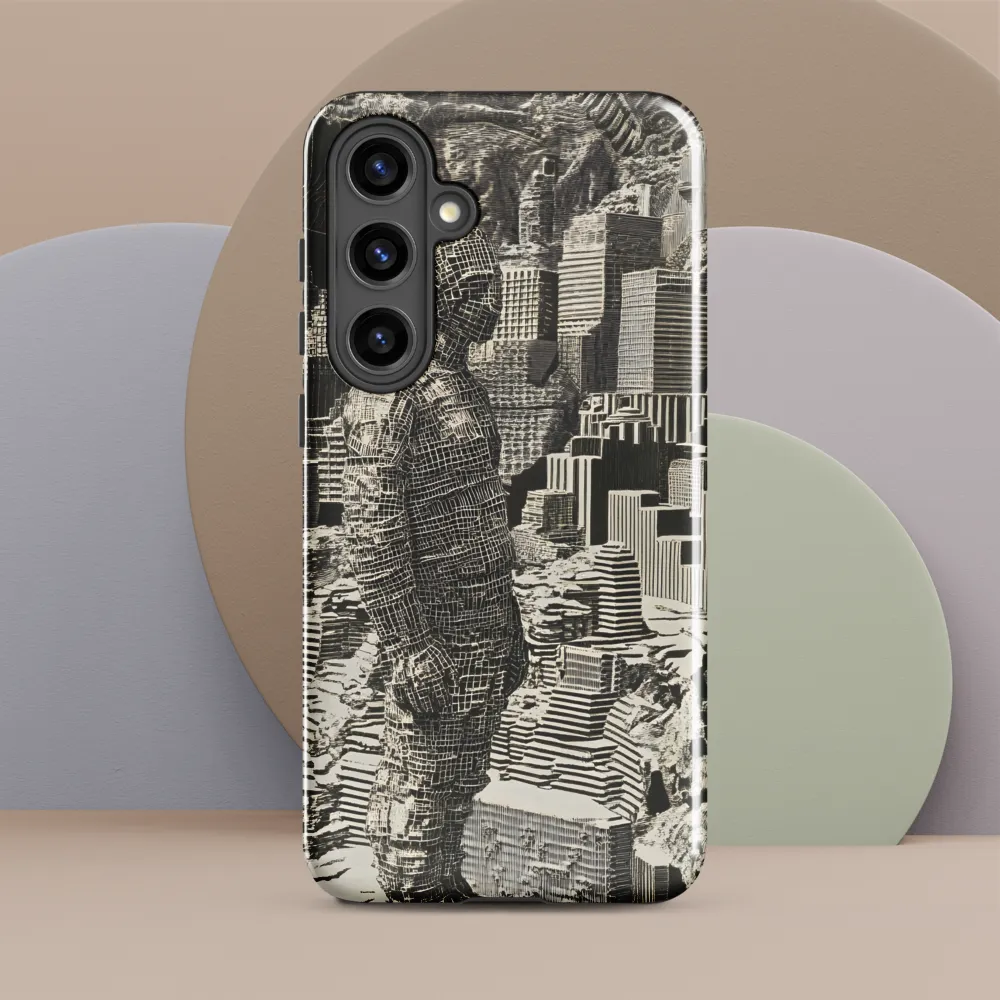 Contemplation in an Abstract Landscape | Phone Case |  S24 Plus | Tough Case | Glossy
