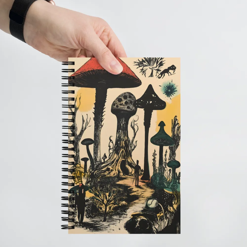 Whimsical Mycelium Realm | Spiral Notebook