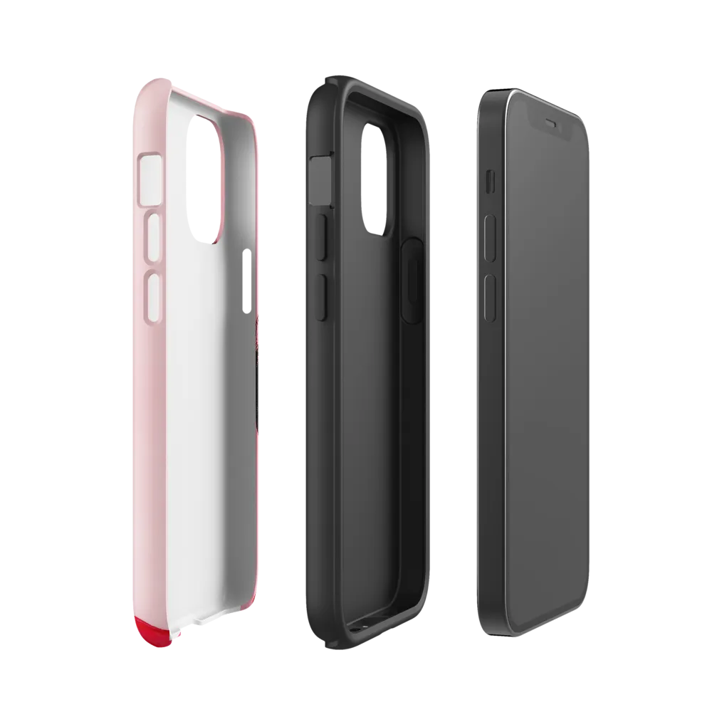 Striking Confidence in Red | Phone Case |  12 mini | Tough Case | Glossy