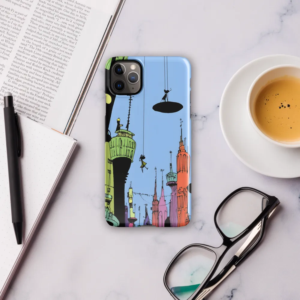 Whimsical Heights: A Futuristic Cityscape | Phone Case |  11 Pro Max | Snap Case | Glossy