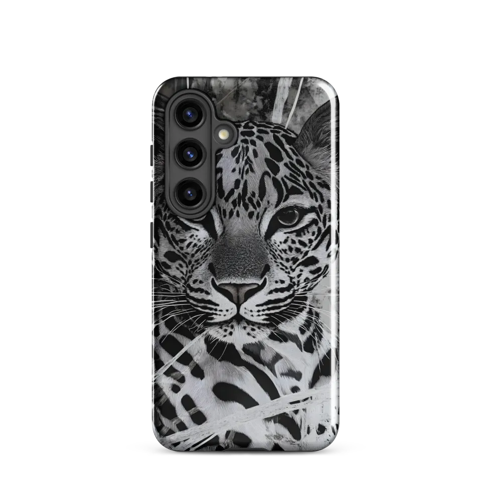 Majestic Gaze: The Leopard's Portrait | Phone Case |  S24 | Tough Case | Glossy