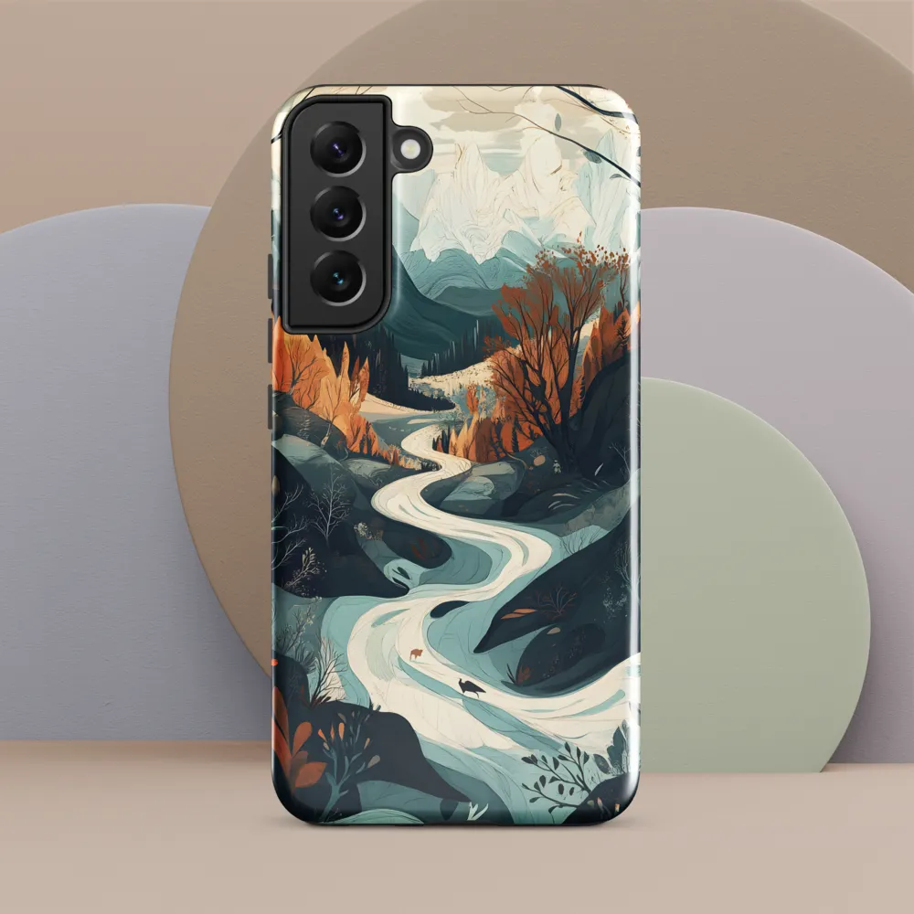 Winding Serenity: A Digital Landscape