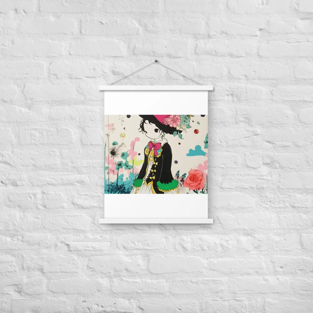Whimsical Garden Reverie | Poster With White Wood Hanger | 18″×24″