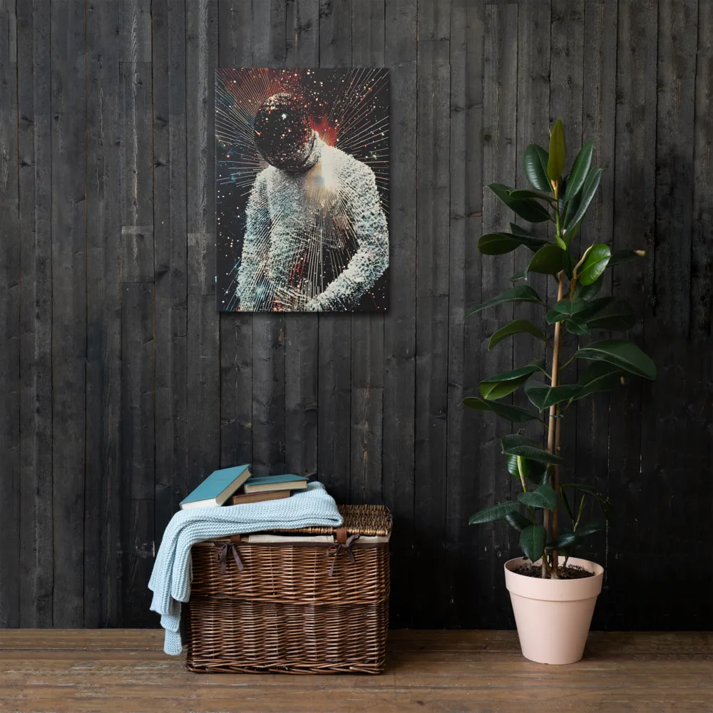 Ethereal Astronaut: A Journey Through the Cosmos | Thin Canvas | 20″×28″