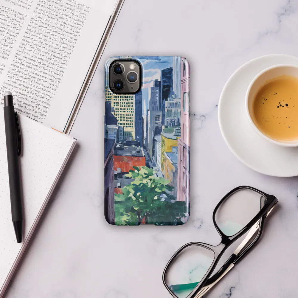 Urban Symphony: A Cityscape in Color | Phone Case |  11 Pro Max | Snap Case | Glossy