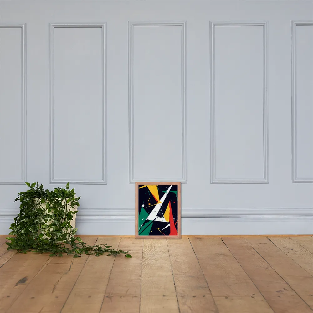 Dynamic Geometries | Poster with Red oak Frame | 11″×14″