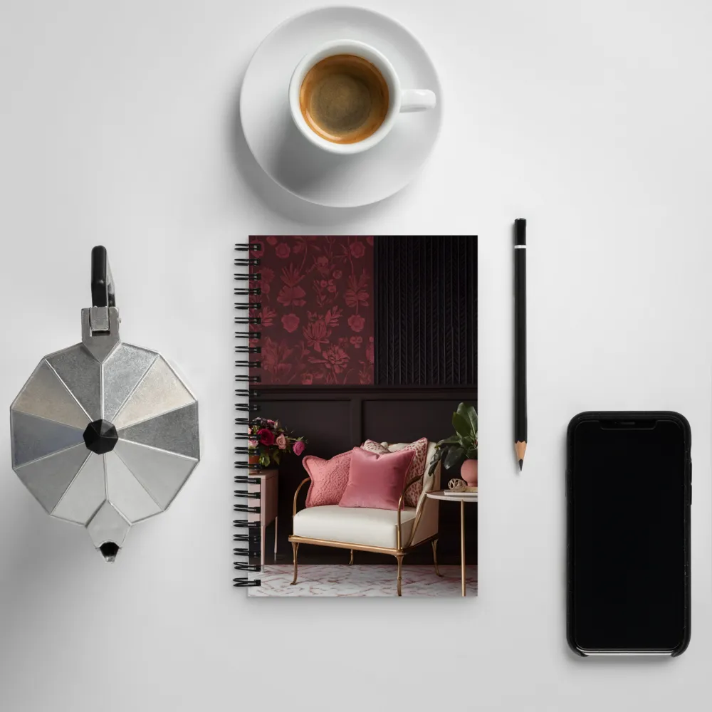 Elegance in Contrast: A Modern Interior Design | Spiral Notebook