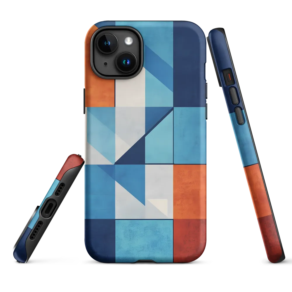 Geometric Harmony in Color | Phone Case |  15 Plus | Tough Case | Matte