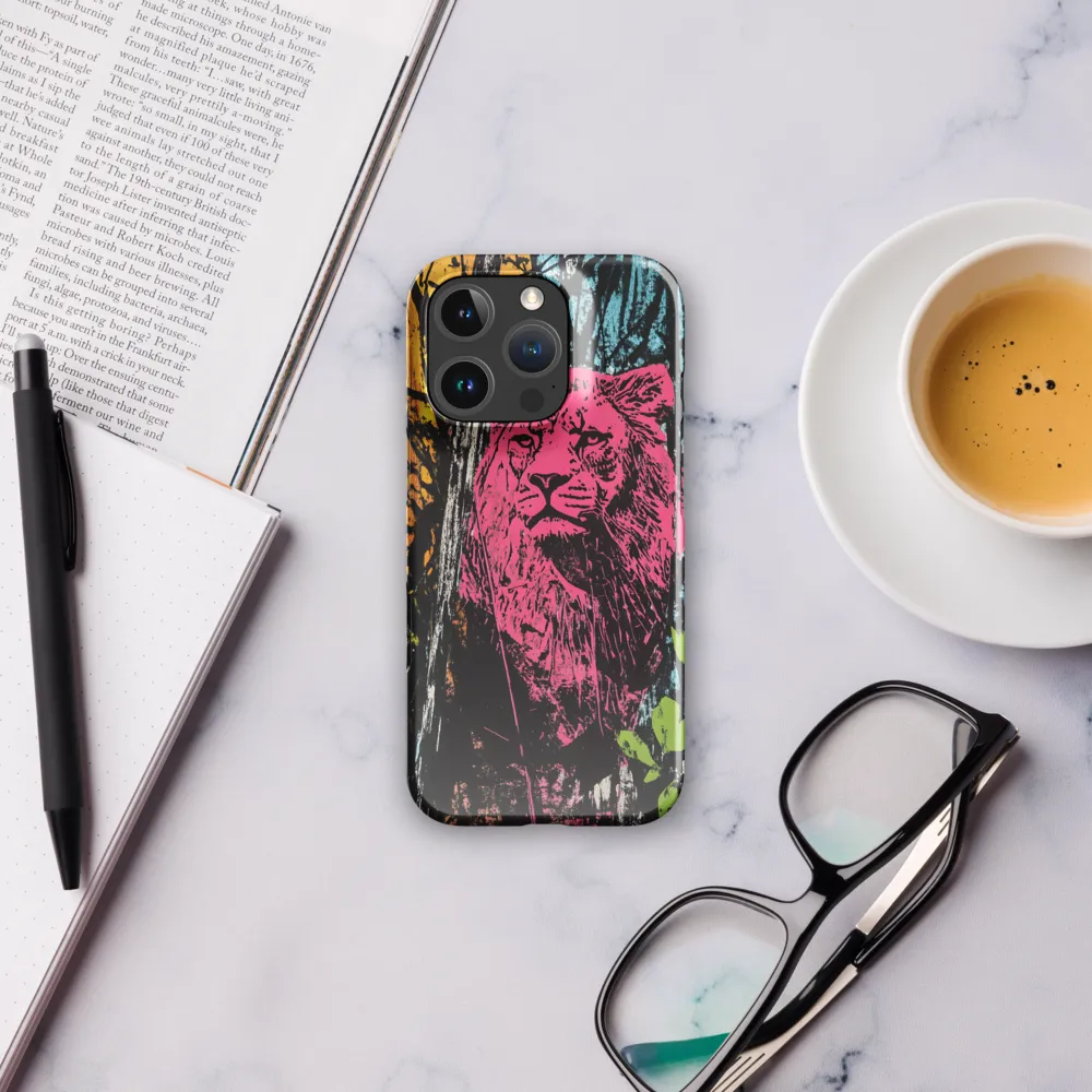 Fierce Vibrance: The Pink Lion