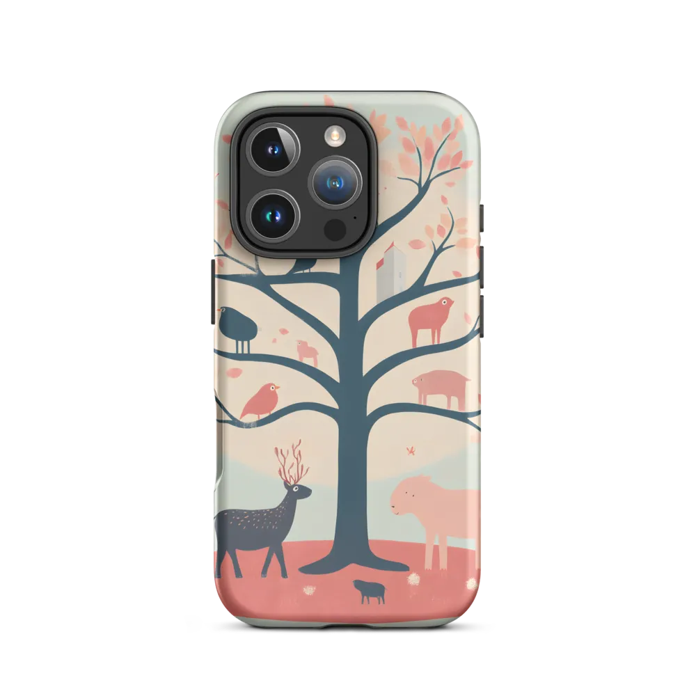 Whimsical Tree with Playful Creatures