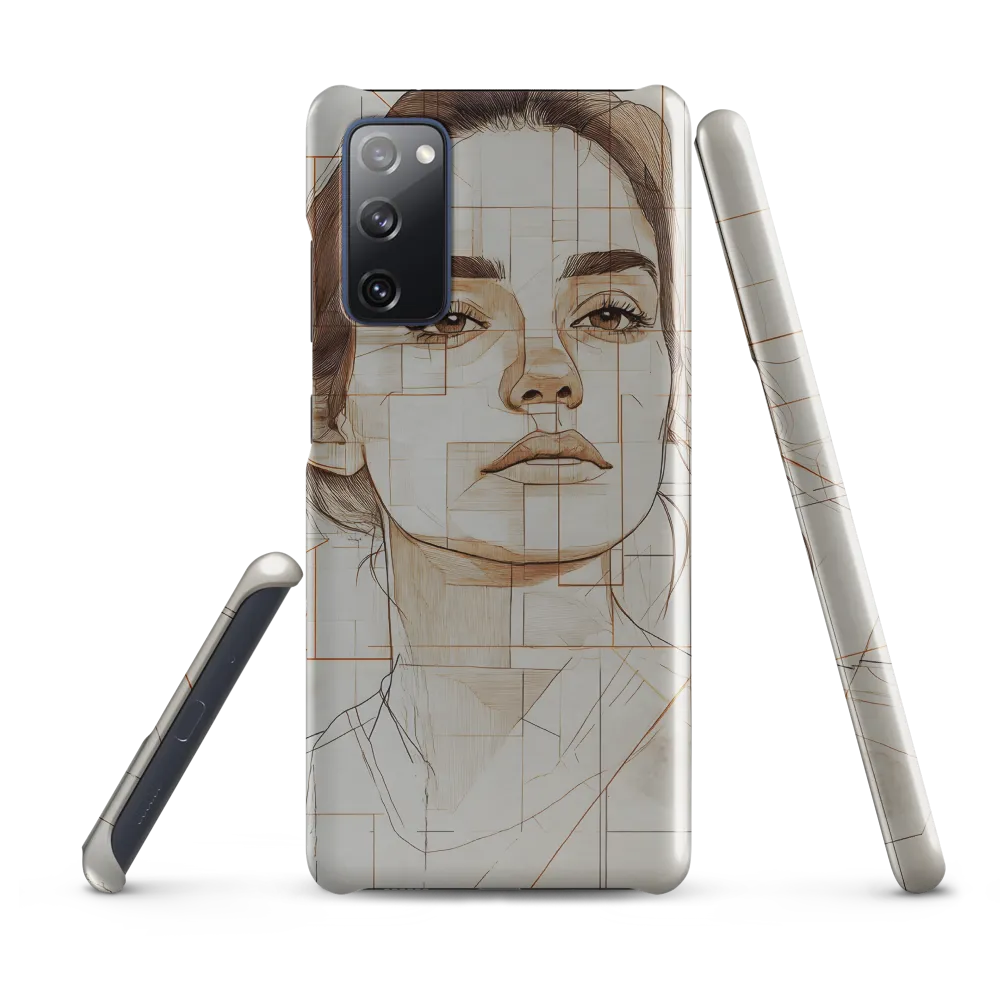 Geometric Serenity: A Minimalist Portrait