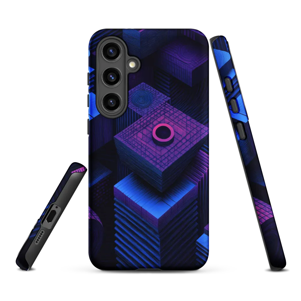 Geometric Dreams in Blue and Purple