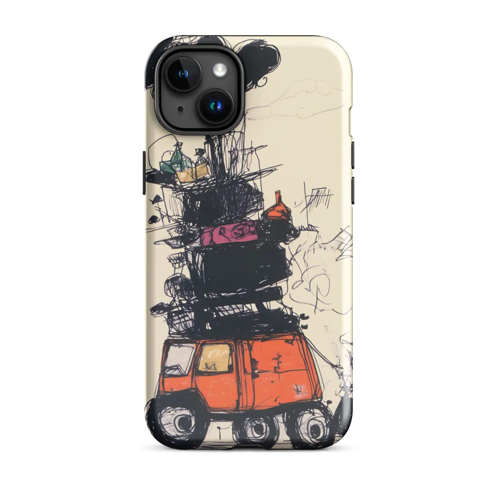 The Whimsical Hauler | Phone Case |  15 Plus | Tough Case | Glossy
