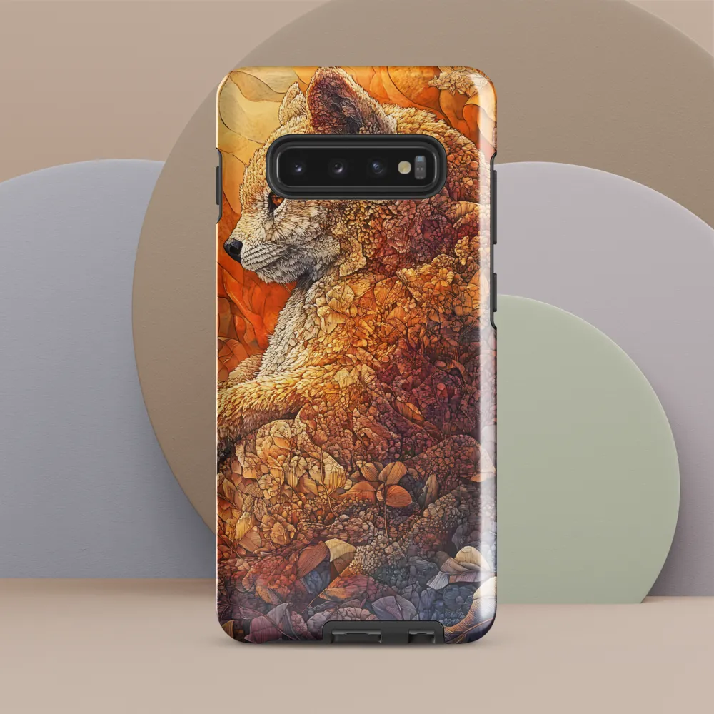 Whispers of the Forest: A Serene Fox | Phone Case |  S10 Plus | Tough Case | Glossy