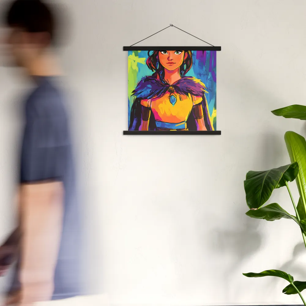Guardian of Colors | Poster With Black Wood Hanger | 18″×18″