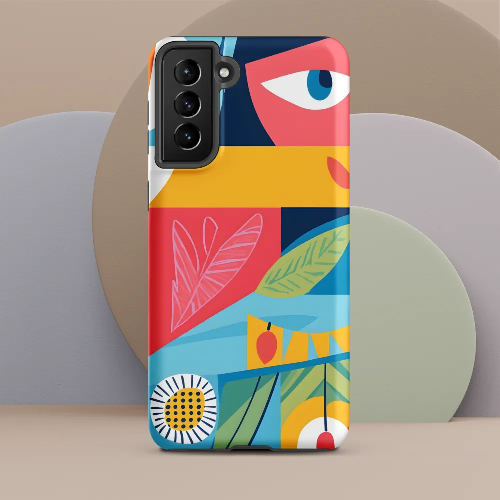 Vibrant Geometric Visage