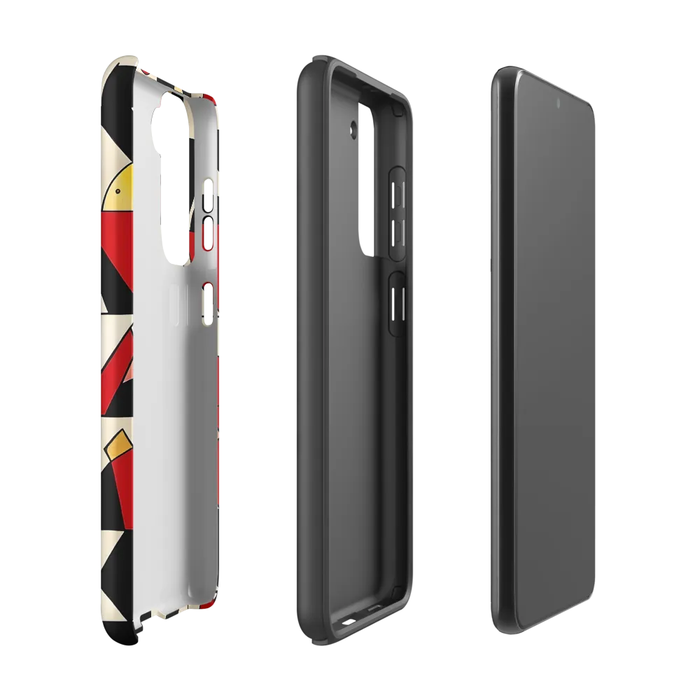 Dynamic Geometric Harmony | Phone Case |  S21 | Tough Case | Matte