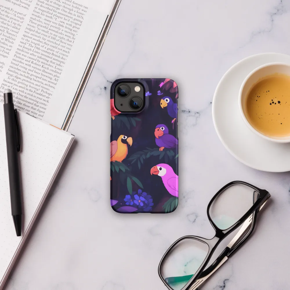 Tropical Parrot Playground | Phone Case |  13 Mini | Snap Case | Matte
