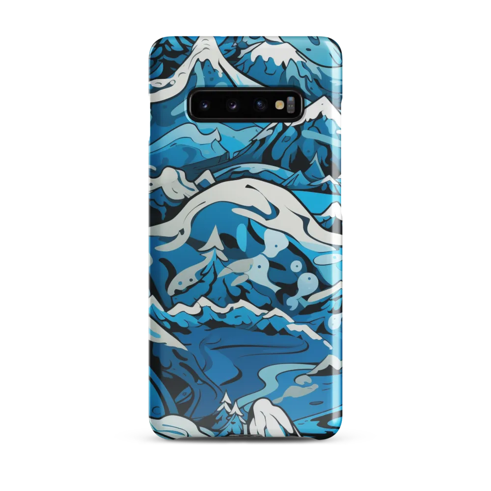 Frozen Harmony: A Blue Mountain Odyssey | Phone Case |  S10 Plus | Snap Case | Glossy