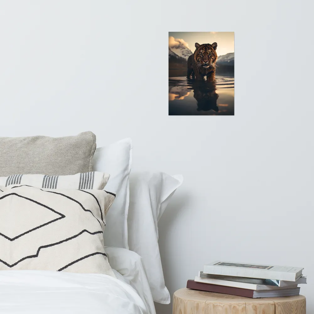 Majestic Reflection: The Tiger's Domain | Poster | 11″×14″