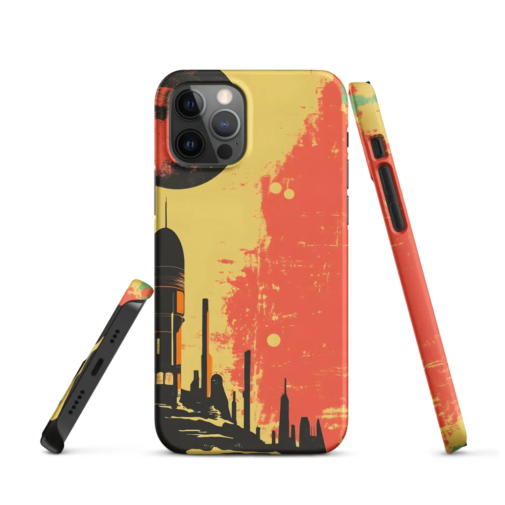 Journey to the Stars: A Retro-Futuristic Landscape | Phone Case |  12 Pro | Snap Case | Matte