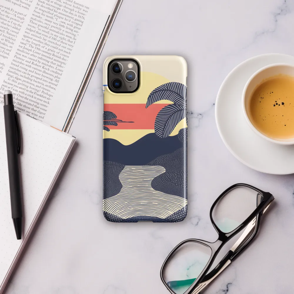 Tranquil Sunset in Modern Minimalism | Phone Case |  11 Pro Max | Snap Case | Glossy