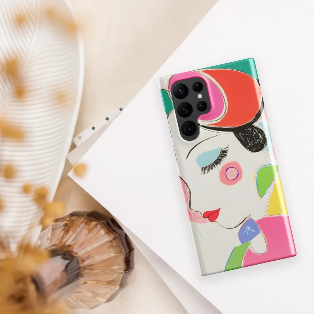 Whimsical Portrait in Colorful Abstraction