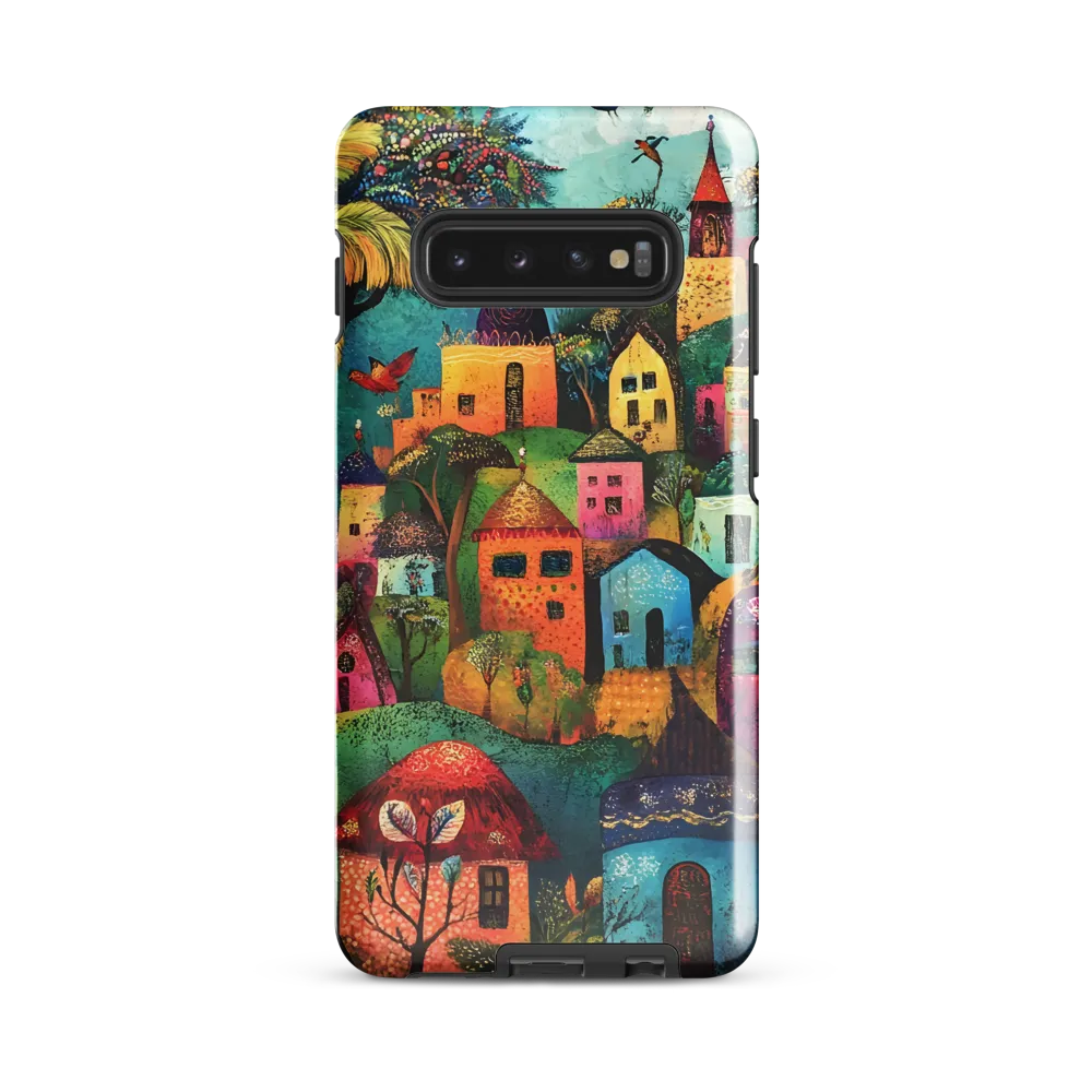 Whimsical Village Harmony | Phone Case |  S10 Plus | Tough Case | Glossy