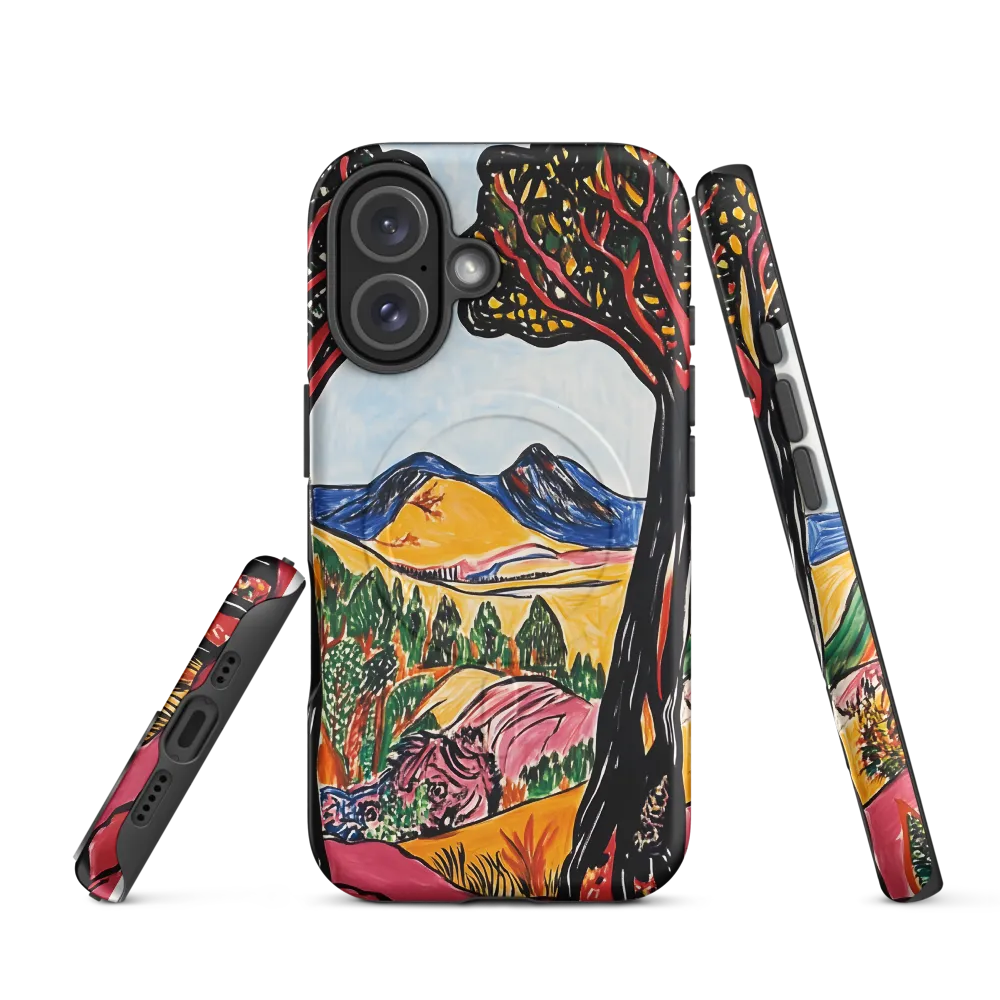 Vibrant Nature's Embrace | Phone Case |  16 | MagSafe® Tough Case | Matte