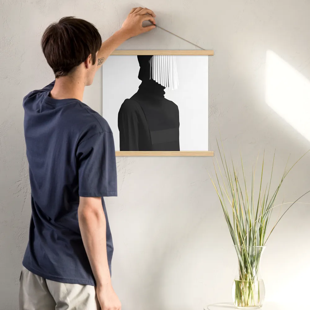 Veil of Mystery | Poster With Oak Wood Hanger | 18″×18″