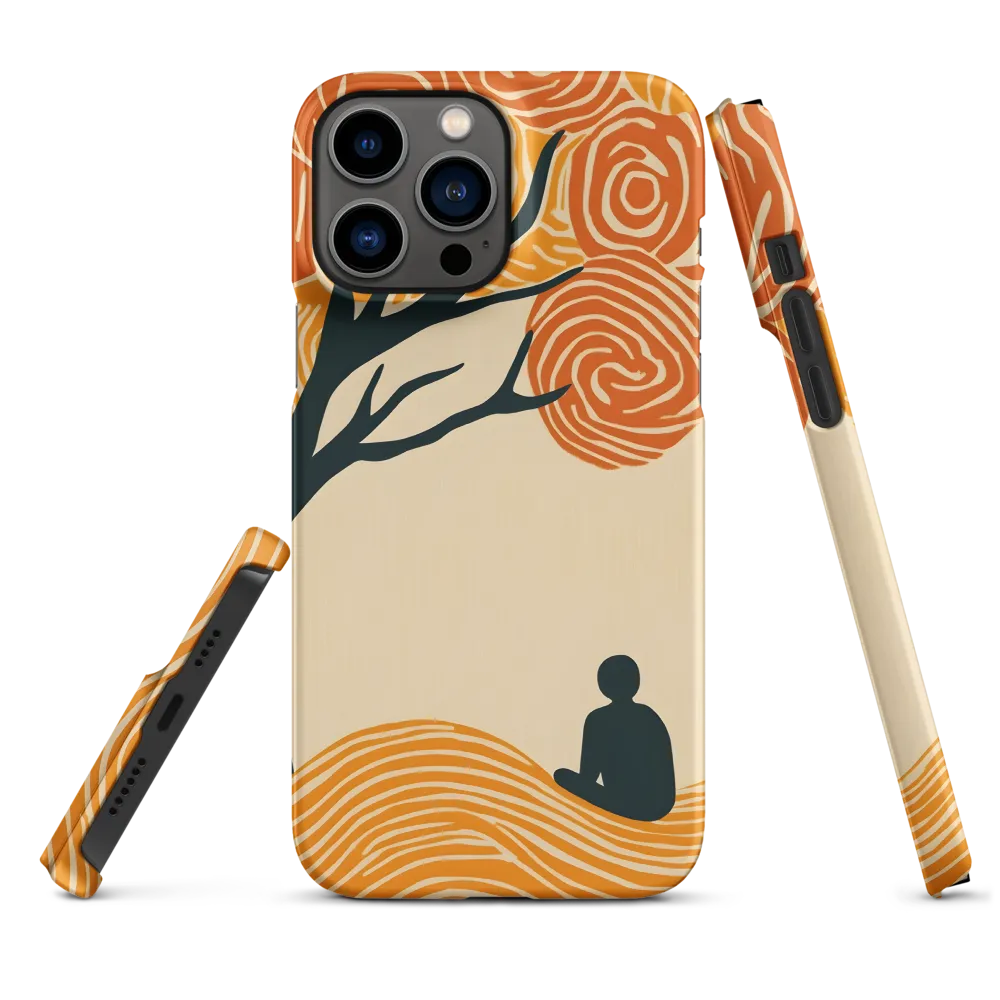Silent Reflections under Swirling Leaves | Phone Case |  13 Pro Max | Snap Case | Matte