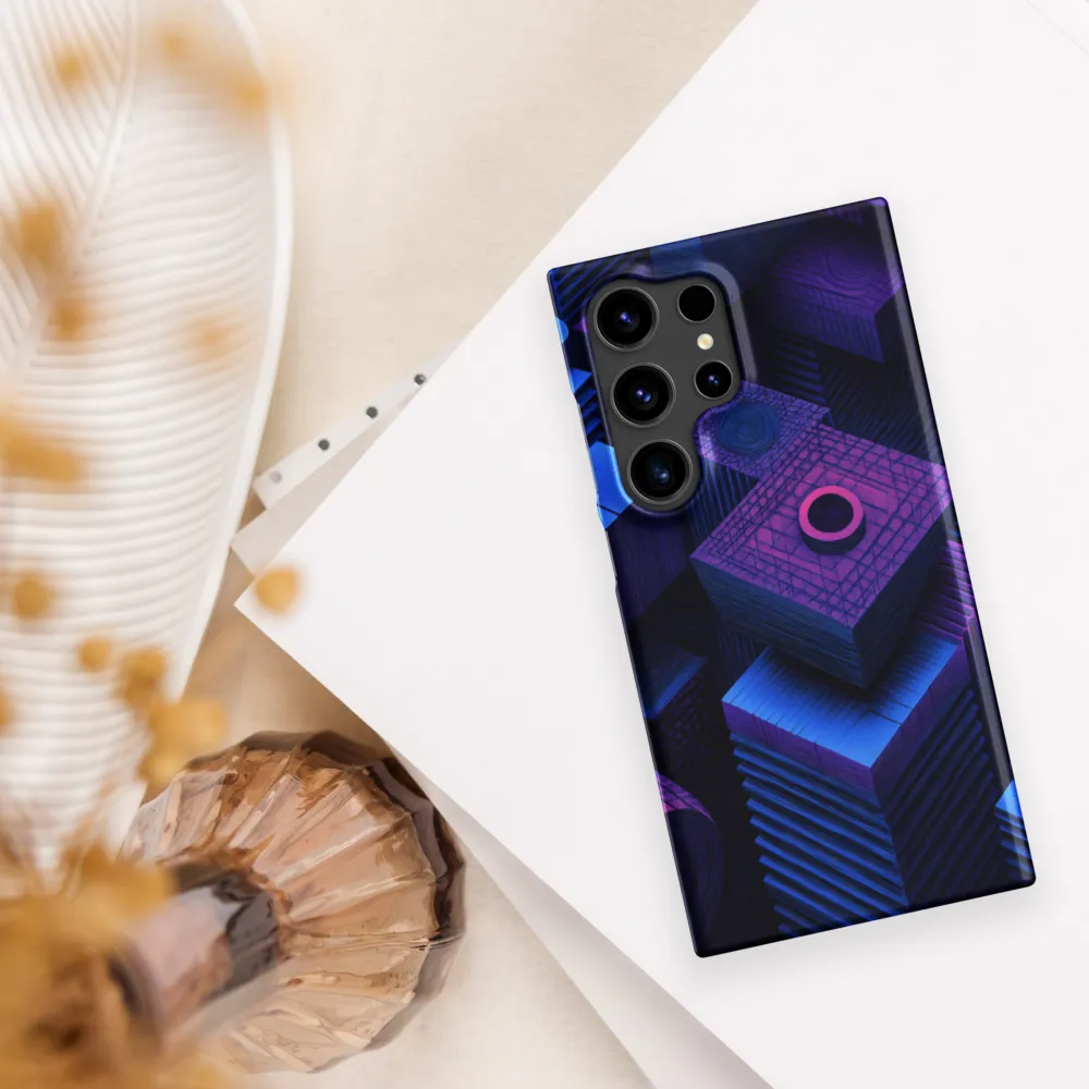 Geometric Dreams in Blue and Purple