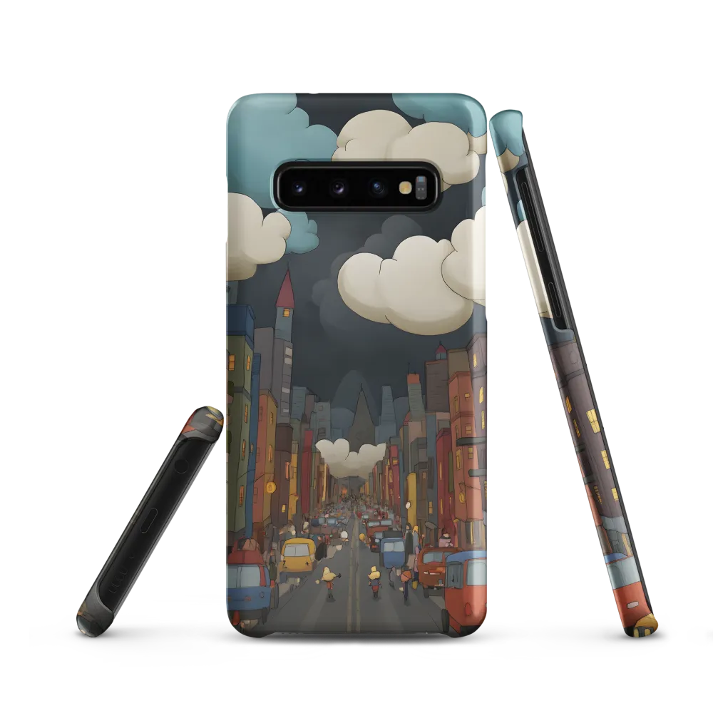 Urban Symphony: A City Awakens at Dusk | Phone Case |  S10 | Snap Case | Matte