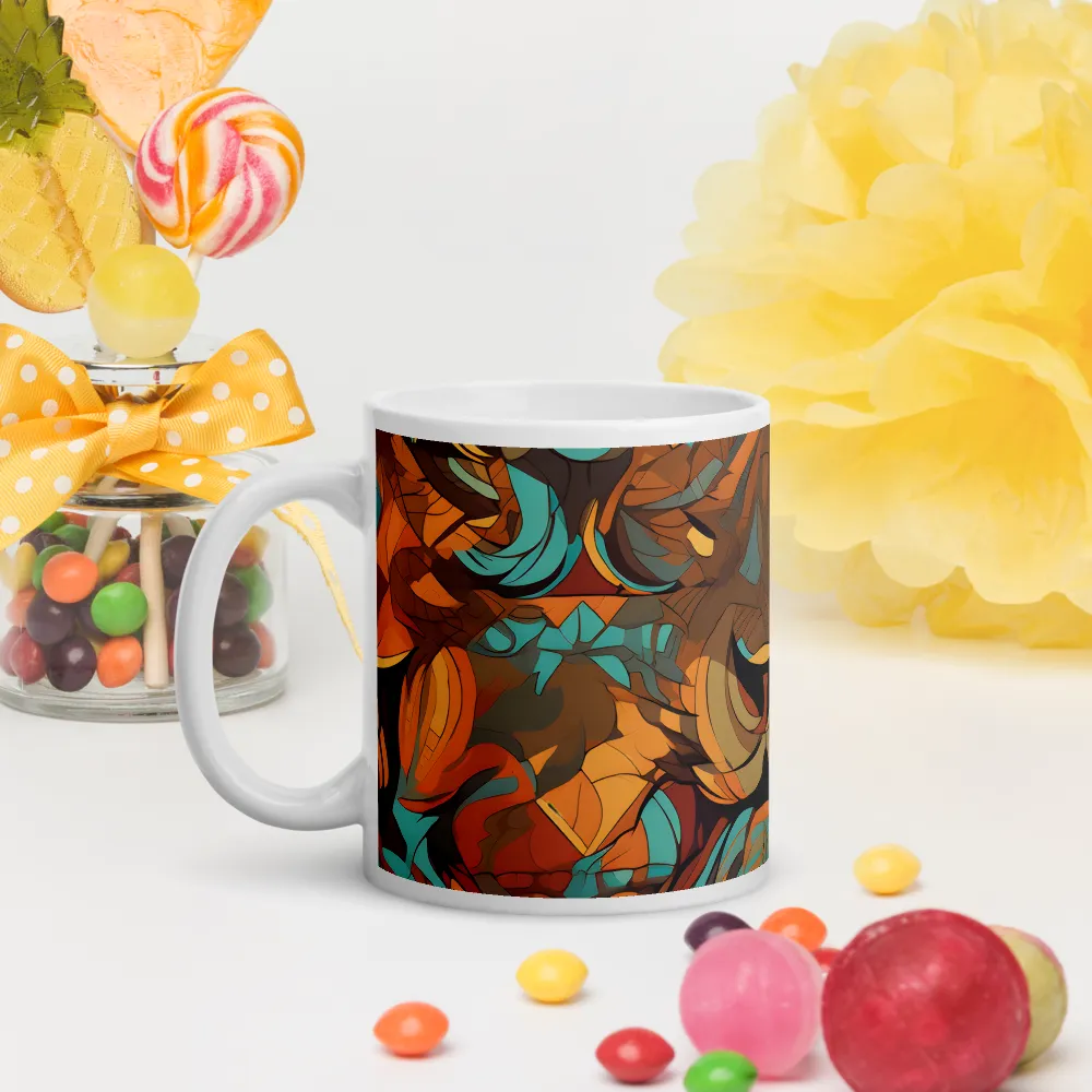 Fierce Royalty: A Geometric Exploration of Lions | Mugs | Multiple Sizes & Colors