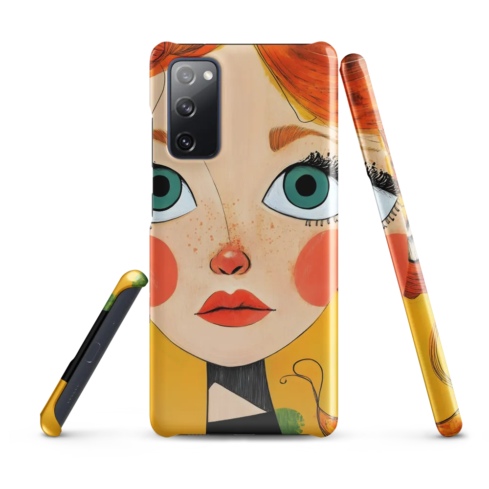 Whimsical Portrait of a Girl | Phone Case |  S20 FE | Snap Case | Glossy