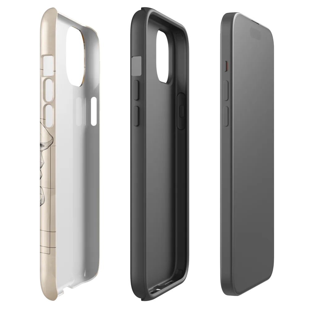 Geometric Reverie | Phone Case |  15 Plus | Tough Case | Glossy