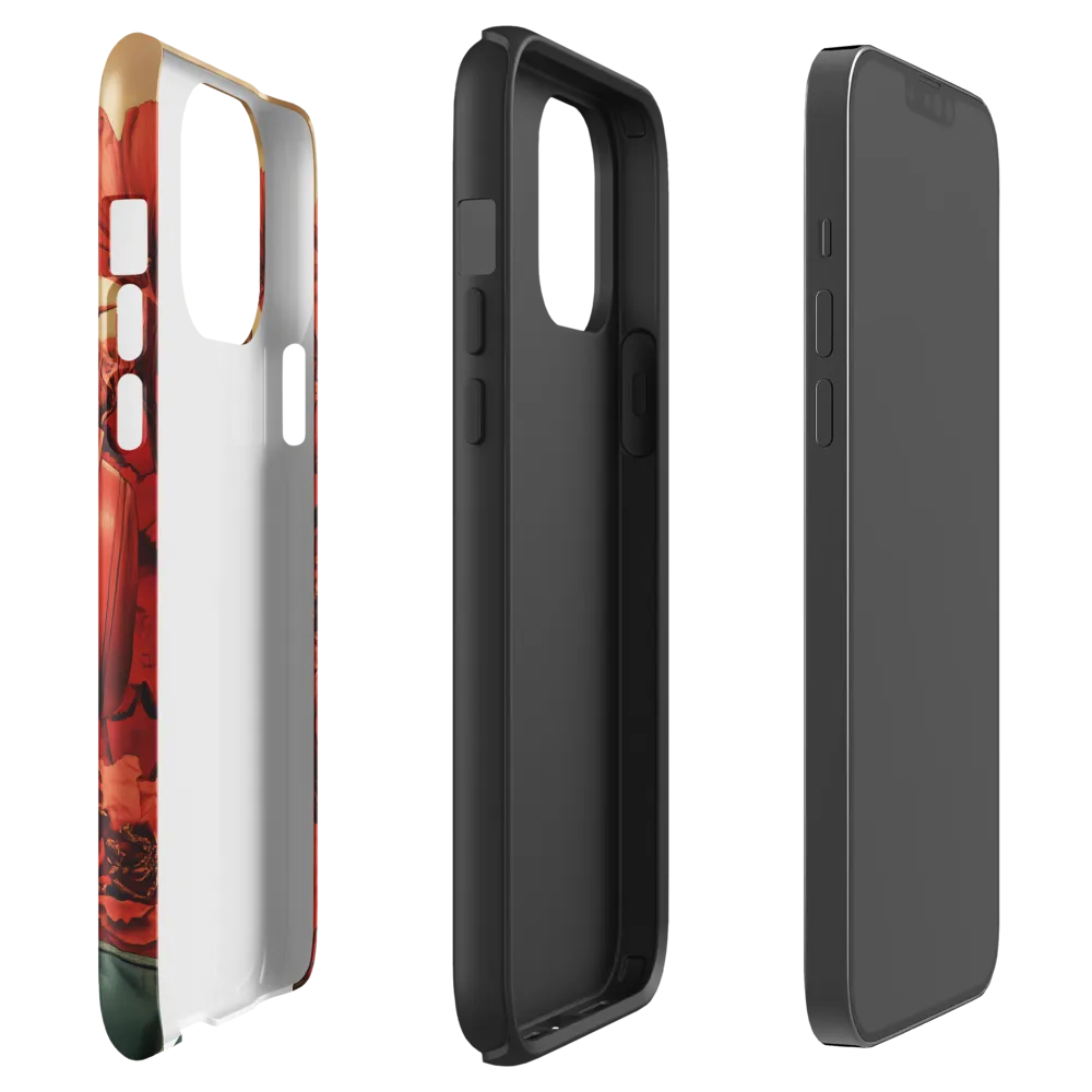 Defiant Portrait in a Floral Realm | Phone Case |  13 Pro Max | Tough Case | Glossy