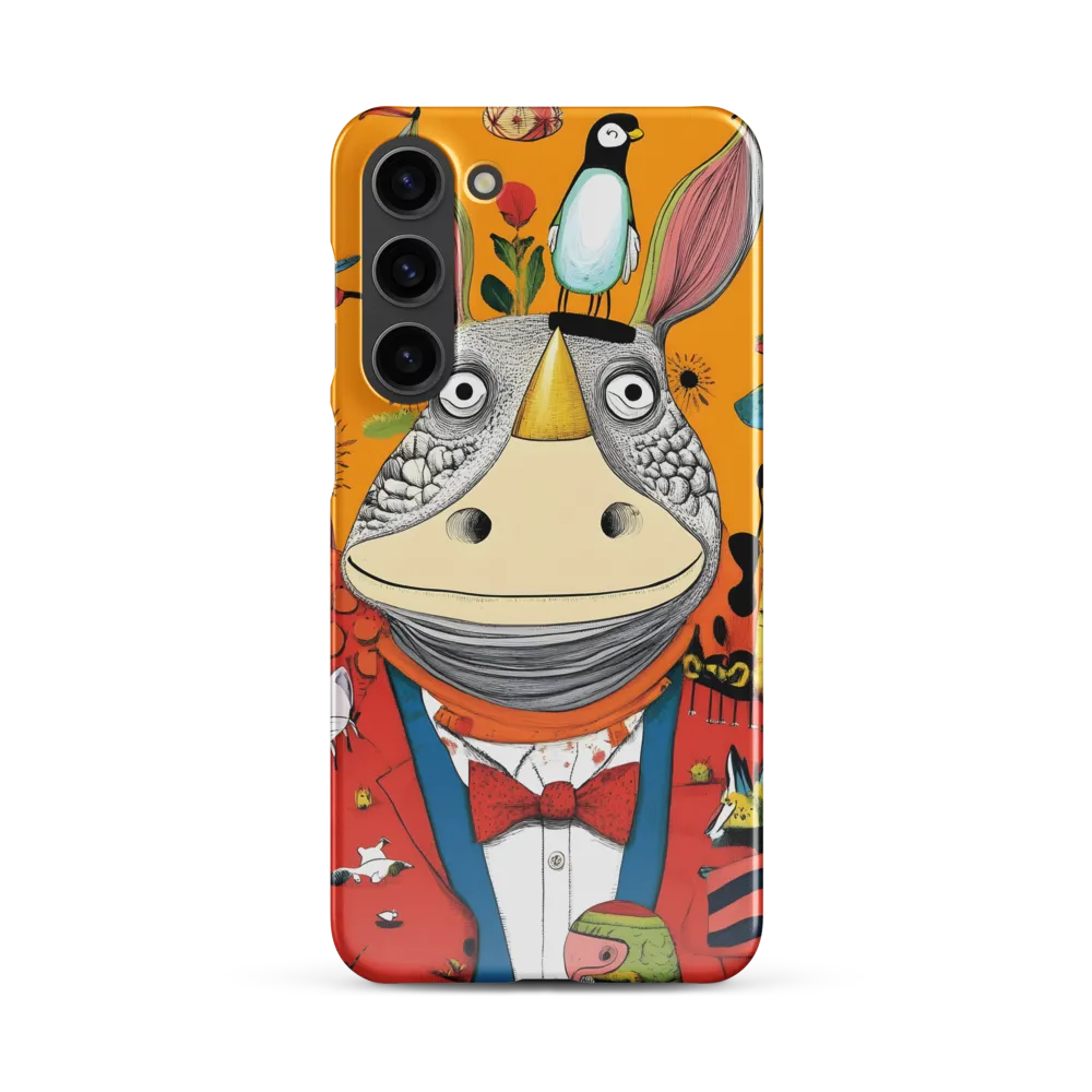 Whimsical Rhinoceros: A Playful Encounter